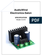 Audiowind Electronics-Salon: Specification