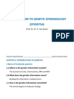 Introduction To Genetic Epidemiology (EPID0754) : Prof. Dr. Dr. K. Van Steen