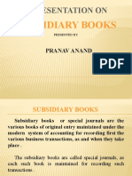 Subsidiary Books: A Presentation On