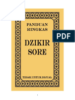 Dzikir Sore