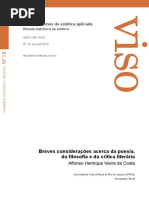 COSTA, Affonso Henrique Vieira Da. Breves Considerações Acerca Da Poesia, Da Filosofia e Da Crítica Literária.