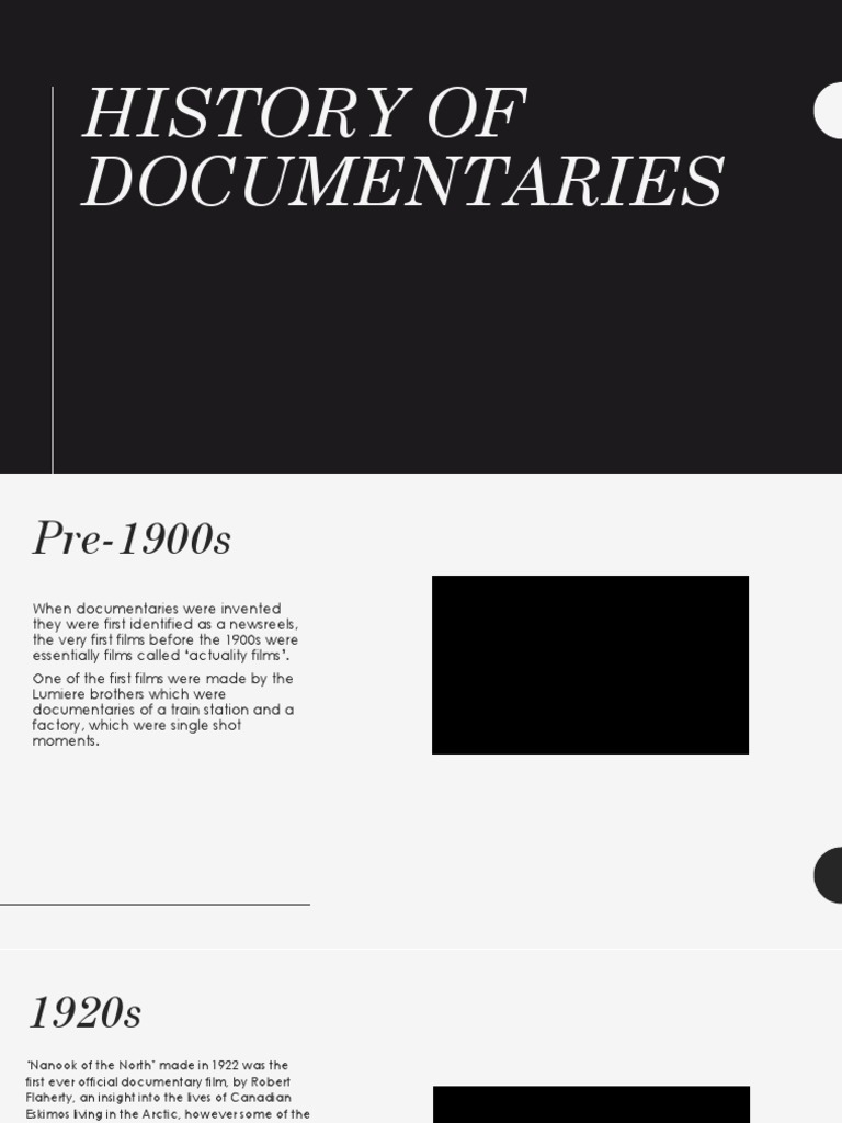 History of Docs | PDF | Documentary Film | Cinema