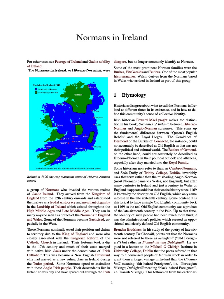 5 FACTS ABOUT THE NORMANS IN IRELAND PDF intelligence overview