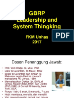 GBRP Leadership and System Thingking: FKM Unhas 2017