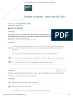 8SAP Certified Application Associate - Retail With SAP ERP 6