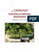 20150324 II Catálogo Plantones de Variedades Tradicionales Temporada de Verano 2015