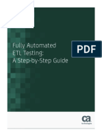 Fully Automated ETL Testing: A Step-by-Step Guide: White Paper - September 2015