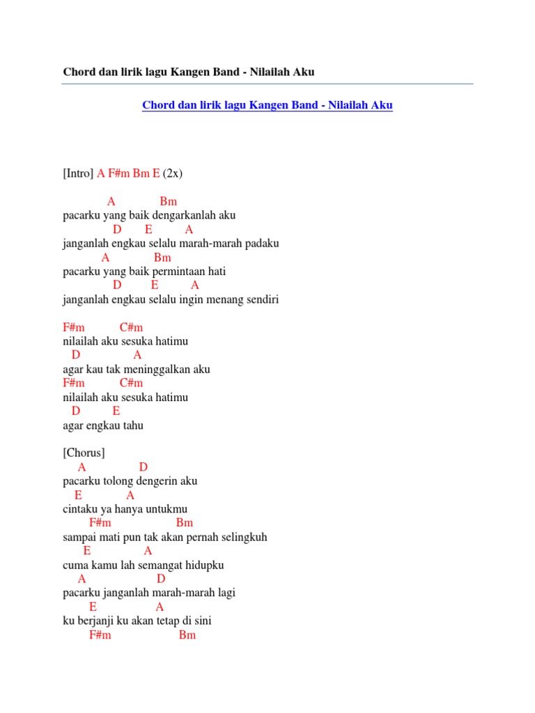 Lirik Lagu Satu Hati Sampai Mati