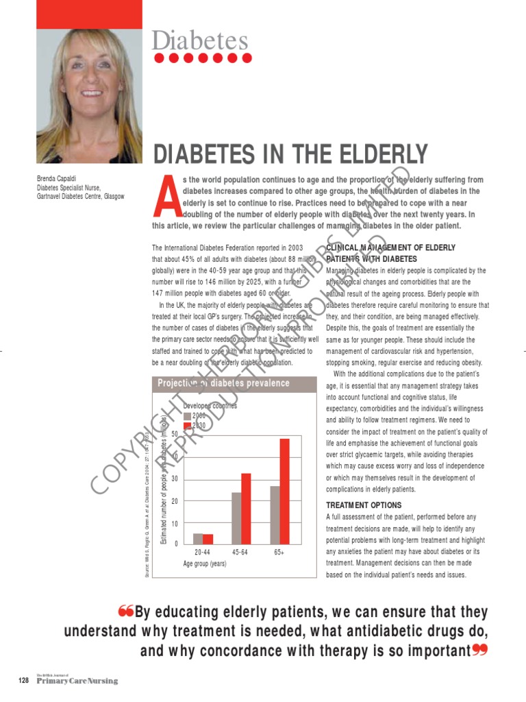 Managing Diabetes in Elderly Patients | PDF | Renal Function | Diabetes ...