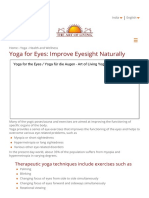 Yoga For Eyes - Improve Eyesight Naturally - Art of Living India