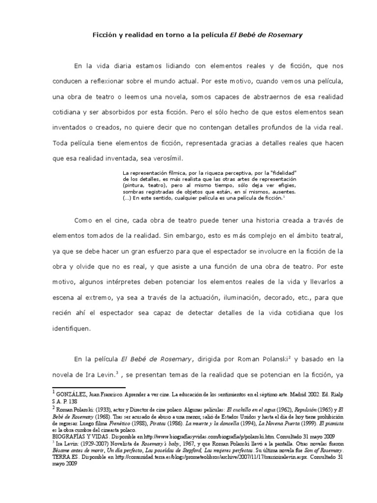 Analisis De El Bebe De Rosemary Polanski Pdf Charles Manson Religion Y Creencia
