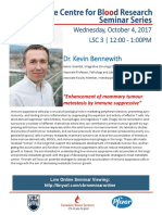 2017.10.04 - CBR Seminar - Dr. Kevin Bennewith