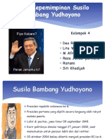 Gaya Kepemimpinan Susilo Bambang Yudhoyono