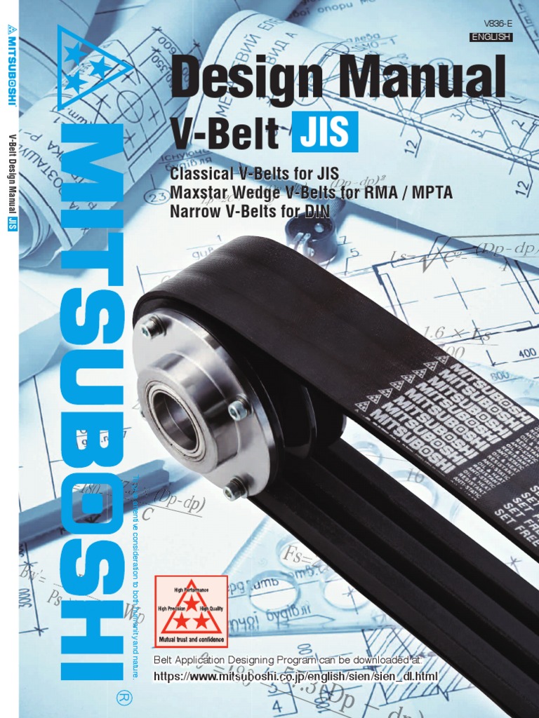 V-Belt Design Manual and Safety Guide | PDF | Belt (Mechanical