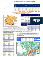 Boletin Hidrometrorologico 26 de Septiembre de 2017