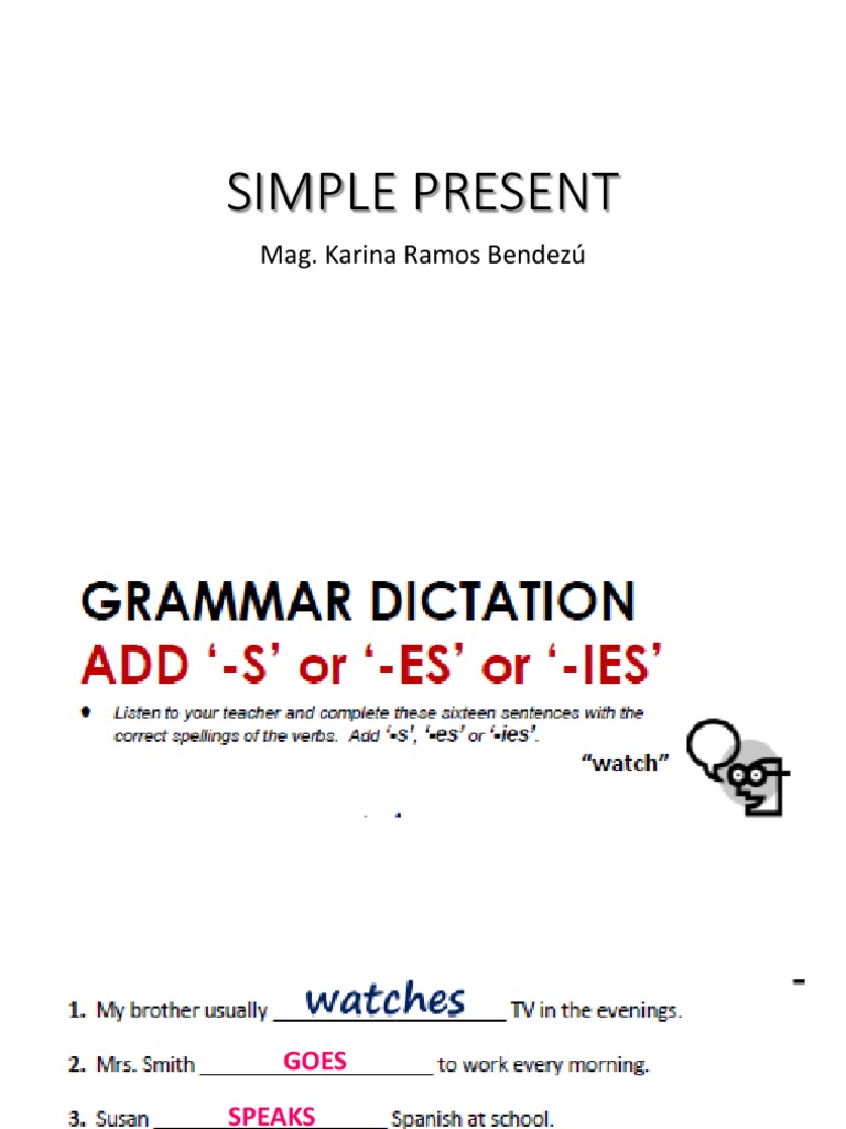 Simple Presnt | PDF | Leisure