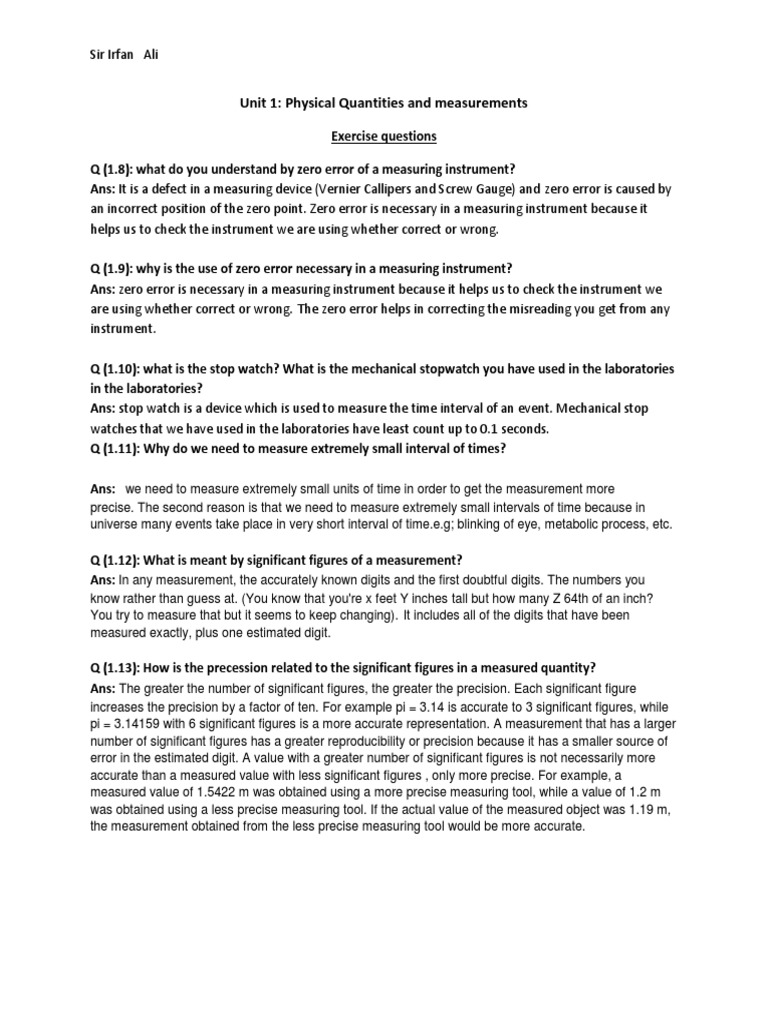 Why Do We Need to Measure Small Interval of Times?  