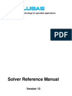 LUSAS Solver Reference Manual