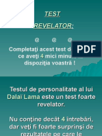 TEST de Personalitate