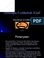 Seberapa Cerdaskah Kita