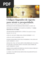 Códigos Sagrados de Agesta Para Atrair a Prosperidade