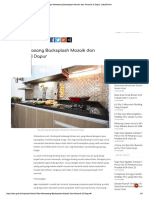 Tips Memasang Backsplash Mozaik Dan Keramik Di Dapur - IdeaOnline PDF