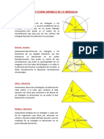 Lineas y Puntos Notables de Un Triángulo