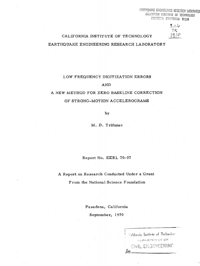 Zero Baseline Correction | PDF