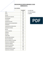 Ejercicios de Clasificacion de Costos Variables y Fijos Sol