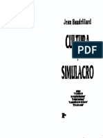 Jean Baudrillard Cultura y Simulacro