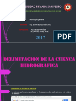 Delimitacion de Cuenca Hidrologica Alex Segovia Rios