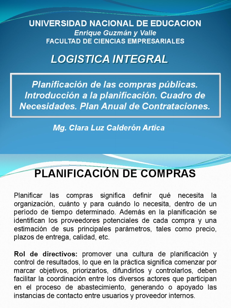 Logistica Integral | PDF | Presupuesto | Planificación