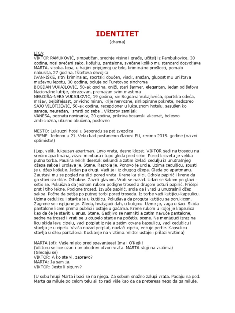 Identite Aleksandar Novakovic