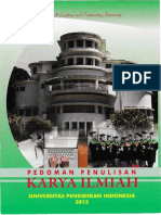 Pedoman Penulisan Karya Ilmiah UPI 2013 PDF