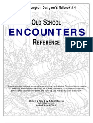 Cdd 4 Encounters Reference Dungeons Dragons Role Playing Games