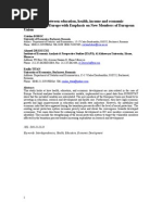 Download Interrelations Between Education Health Income and Economic Development in Europe With Emphasis on New Members of European Union 2010 by ahmed_driouchi SN35999440 doc pdf
