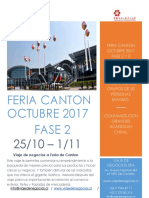 Feria Canton Fase 2 y 3 Octubre 2017 (Tren Hong Kong)