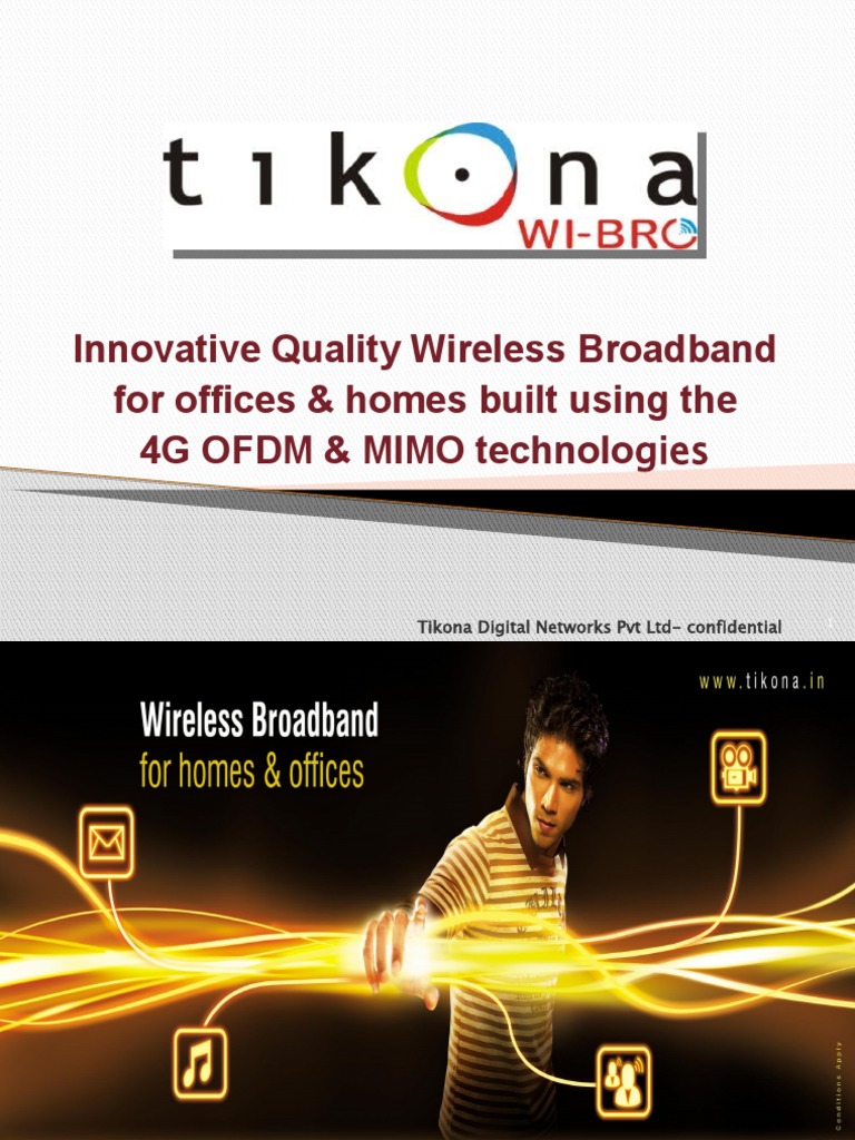 Tikona's Wireless Broadband Solutions | PDF | Internet Access | Internet