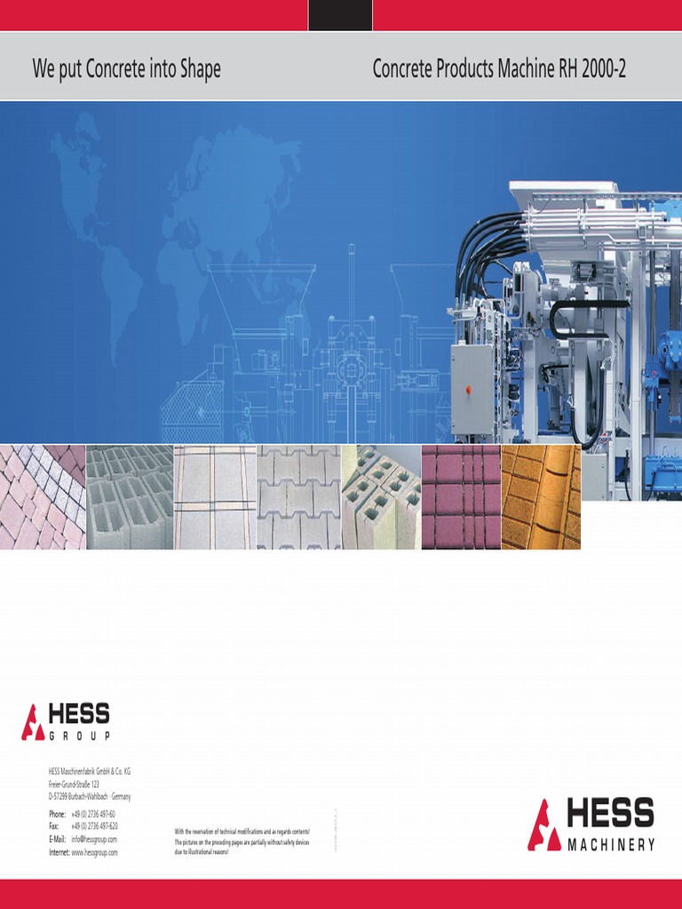 RH2000 English | PDF | Machines | Concrete