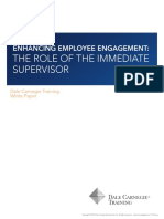 Enhancing Employee Engagement - The Role of The Immediate Supervisor PDF