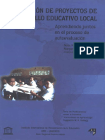 Evaluación de Proyectos de Desarrollo Educativo Local
