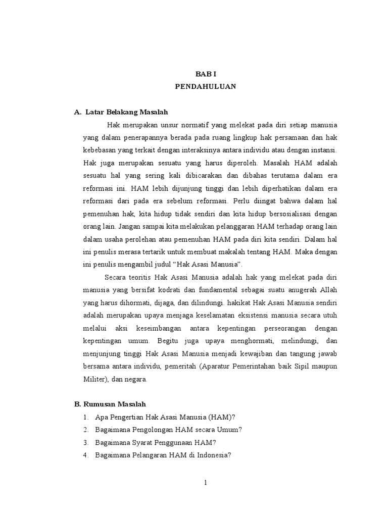 Makalah Civic Edution Ham Doc