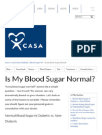 Is My Blood Sugar Normal?