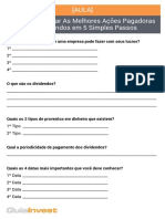 Aula Como Selecionar Pagadoras Dividendos PDF