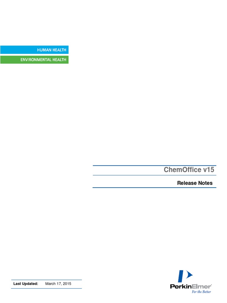 ChemOffice v15 Release Notes PDF | PDF | Mac Os | Microsoft Office
