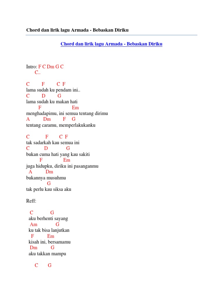 Chord Mencintaimu Dengan Caraku Lirik Chord Musik