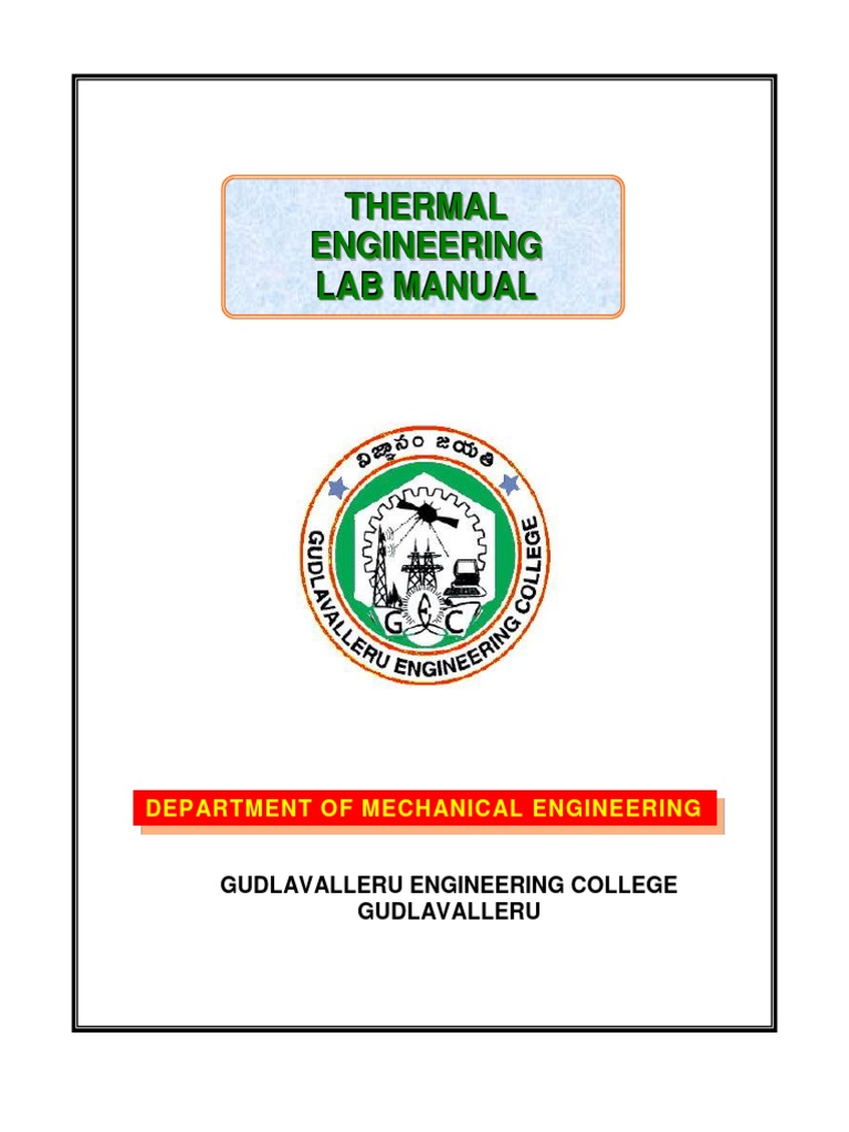 Diesel Engine Load Test Lab Manual | PDF