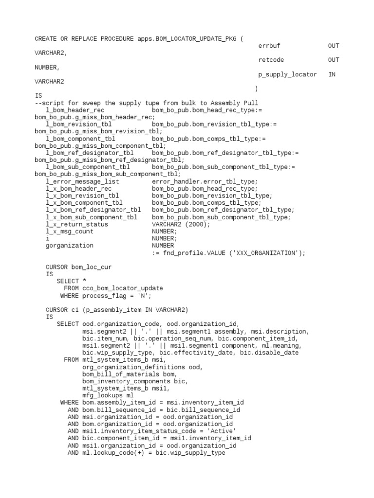 Bom Locator Update PKG | PDF | Application Programming Interface ...