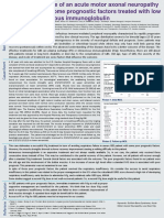 Clinical Course of An Acute Motor Axonal Neuropathy Patient With Some Prognostic Factors Treated With Low Dose Intravenous Immunoglobulin