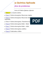 Cinética Química Aplicada - Problemas PDF